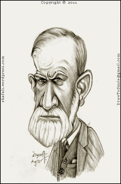 Sigmund Freud Photo Drawing