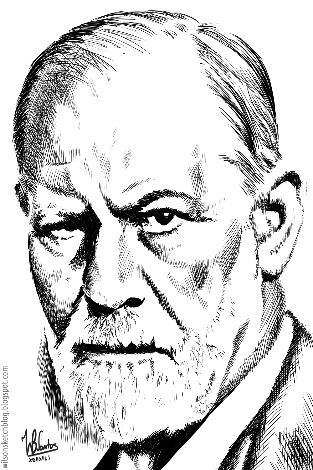 Sigmund Freud Sketch