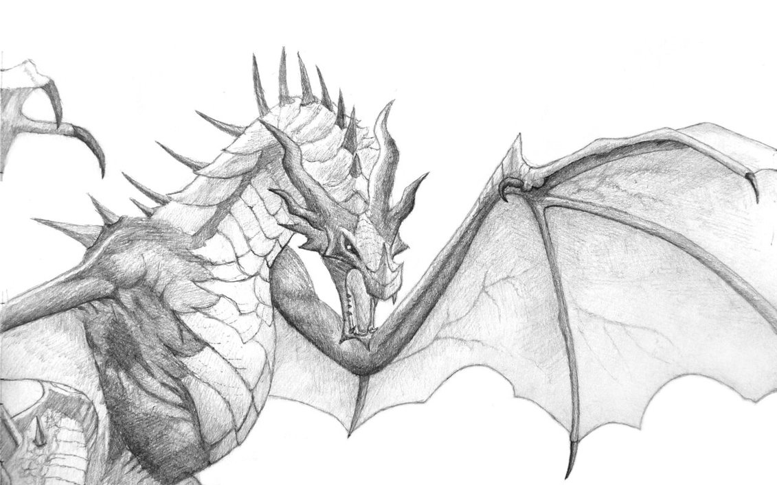 Skyrim Evil Dragon Art