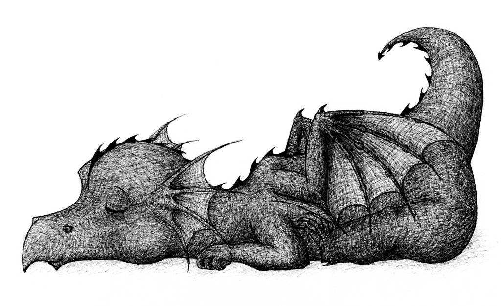 Sleeping Dragon Best Drawing