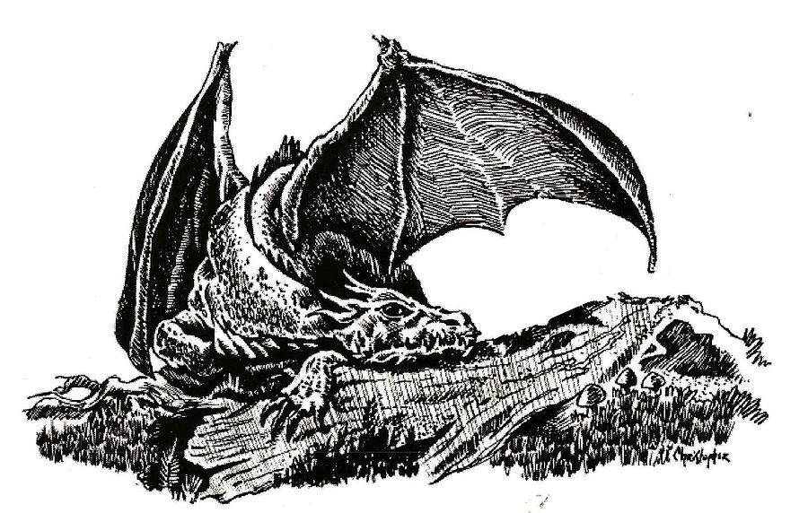 Sleeping Dragon Drawing Picture