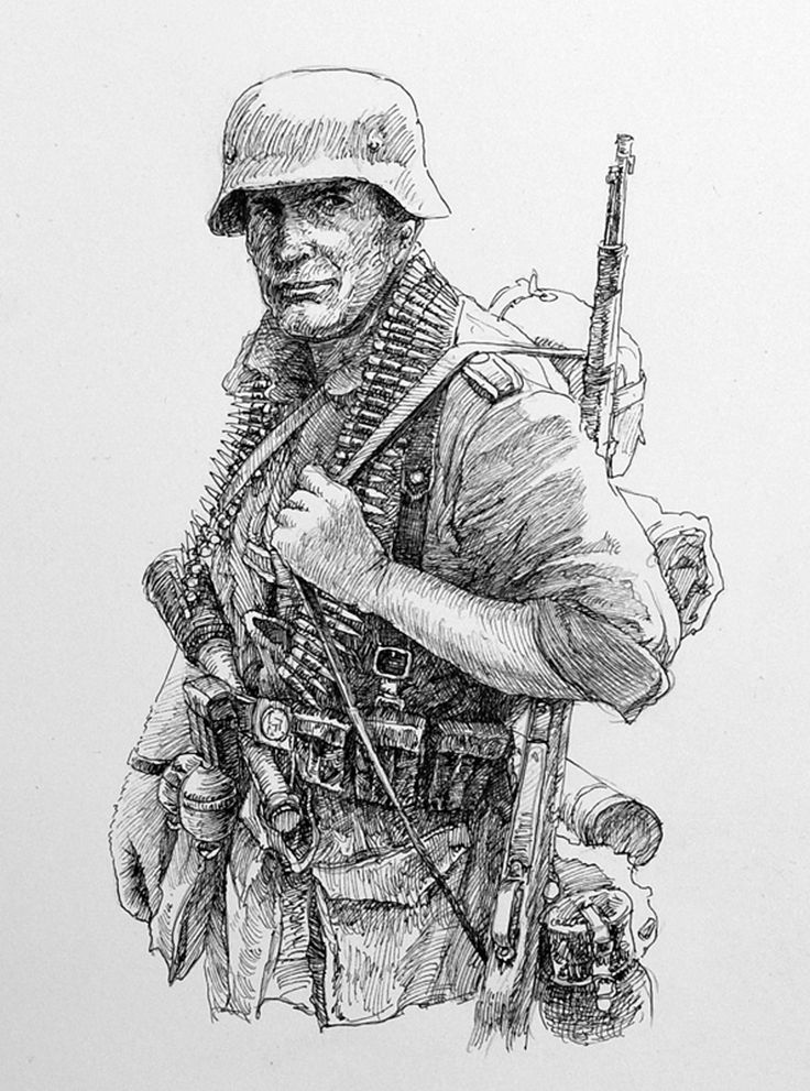 Soldier Photo Drawing