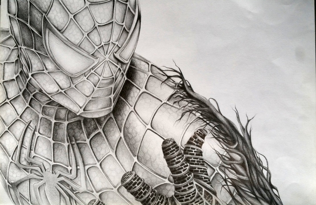 Spiderman Beautiful Image Drawing