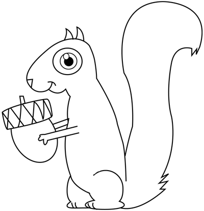 Squirrel Drawing Pic