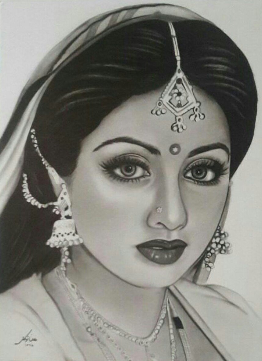Sridevi Picture Drawing