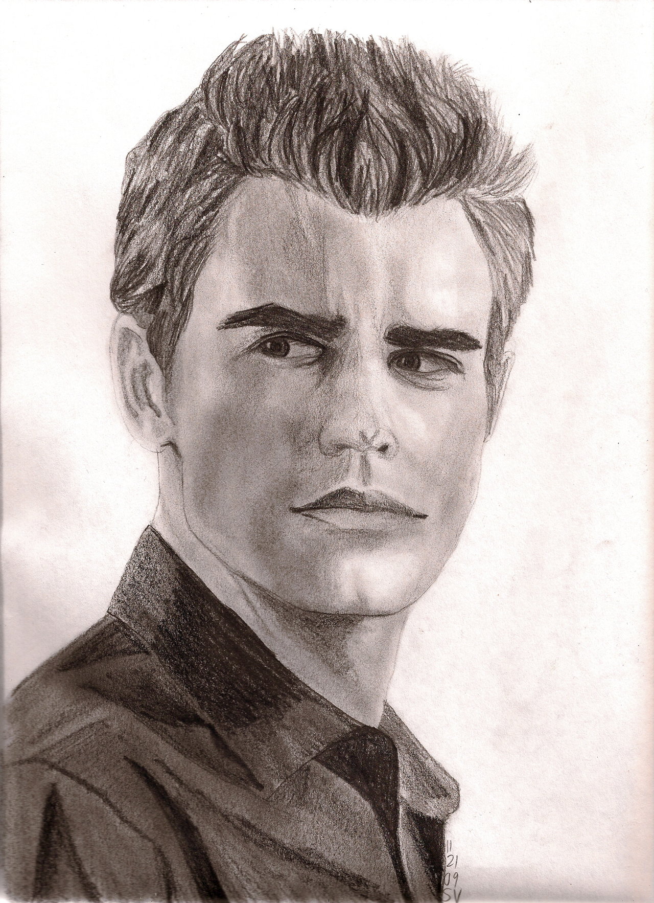 Stefan Salvatore Drawing Image