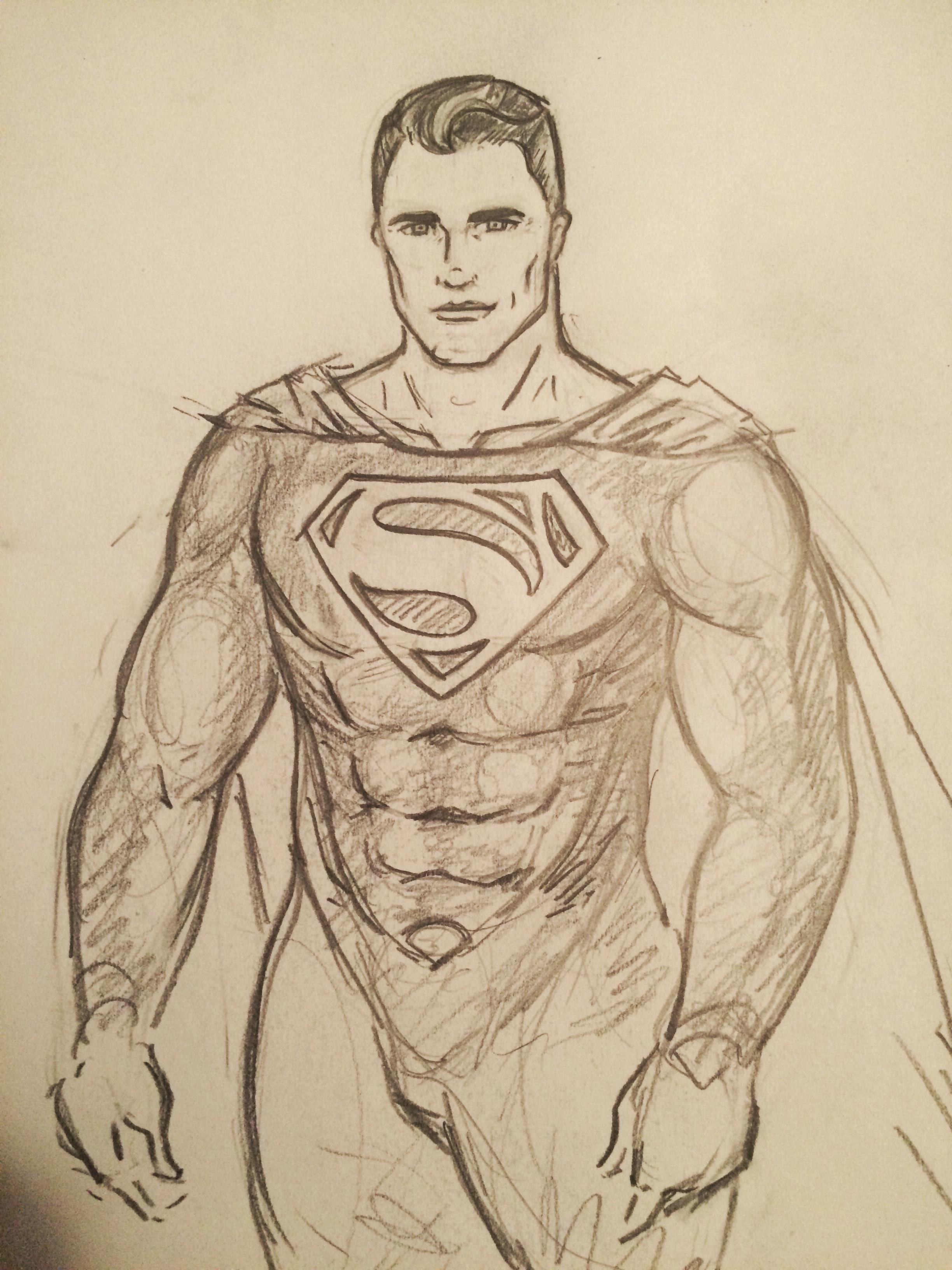 Superman Image Drawing