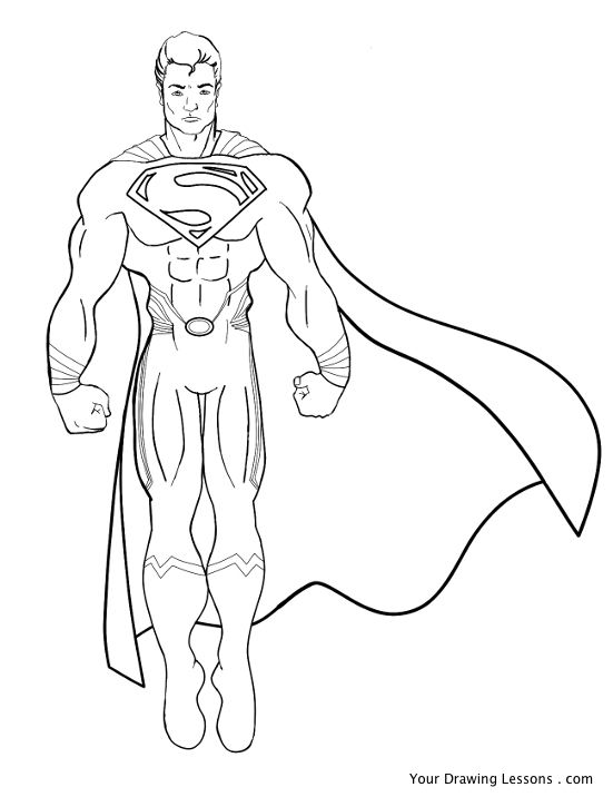 Superman Photo Drawing - Drawing Skill