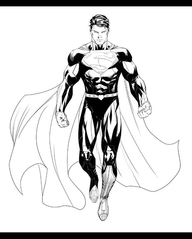 Superman Photo Drawing - Drawing Skill