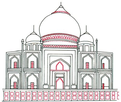 Taj Mahal Sketch