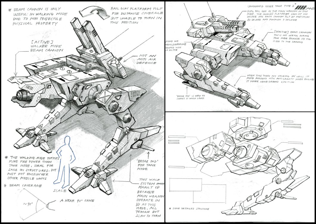 Tank Engineering Picture Drawing
