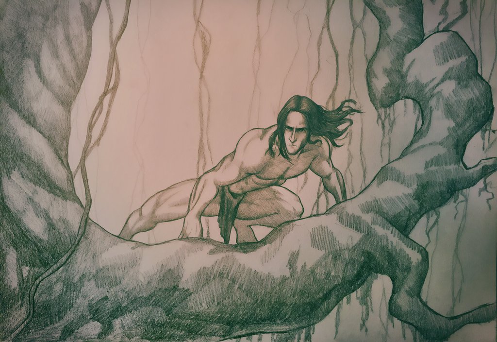 Tarzan Drawing Art
