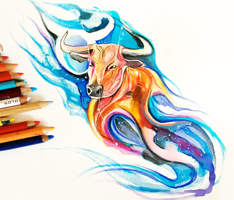 Taurus Amazing Drawing