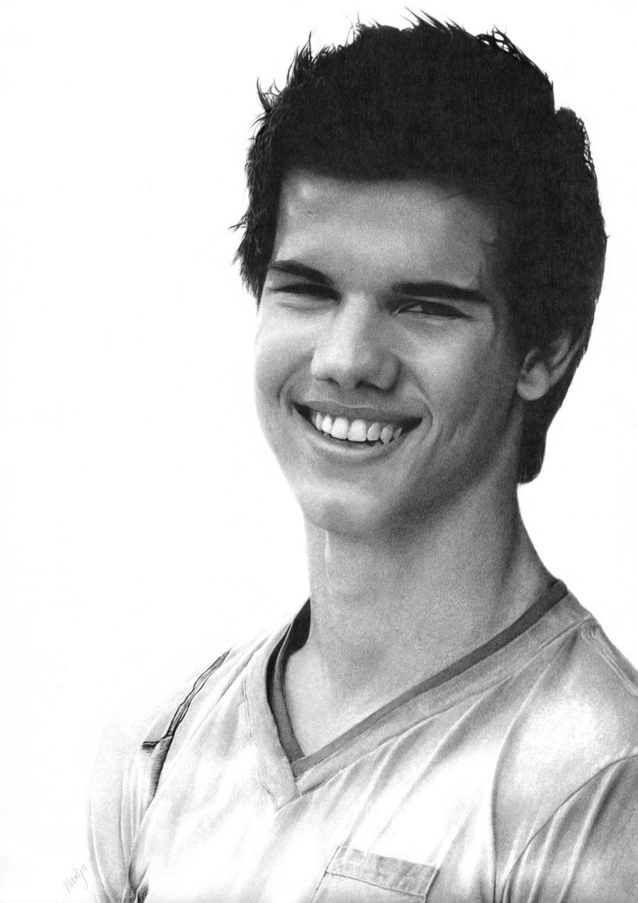 Taylor Lautner Beautiful Image Drawing