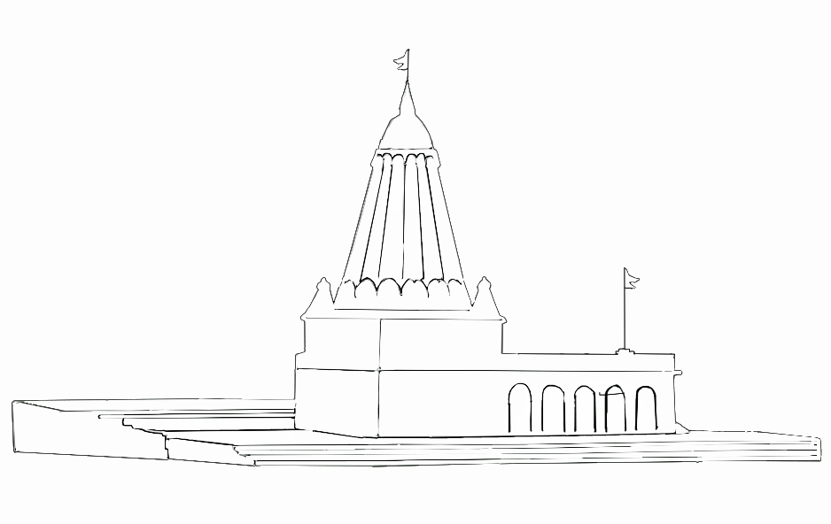 Virupaksha Temple Hampi Drawing by Mahua Pal  Saatchi Art