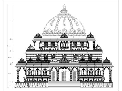 Temple Image Drawing