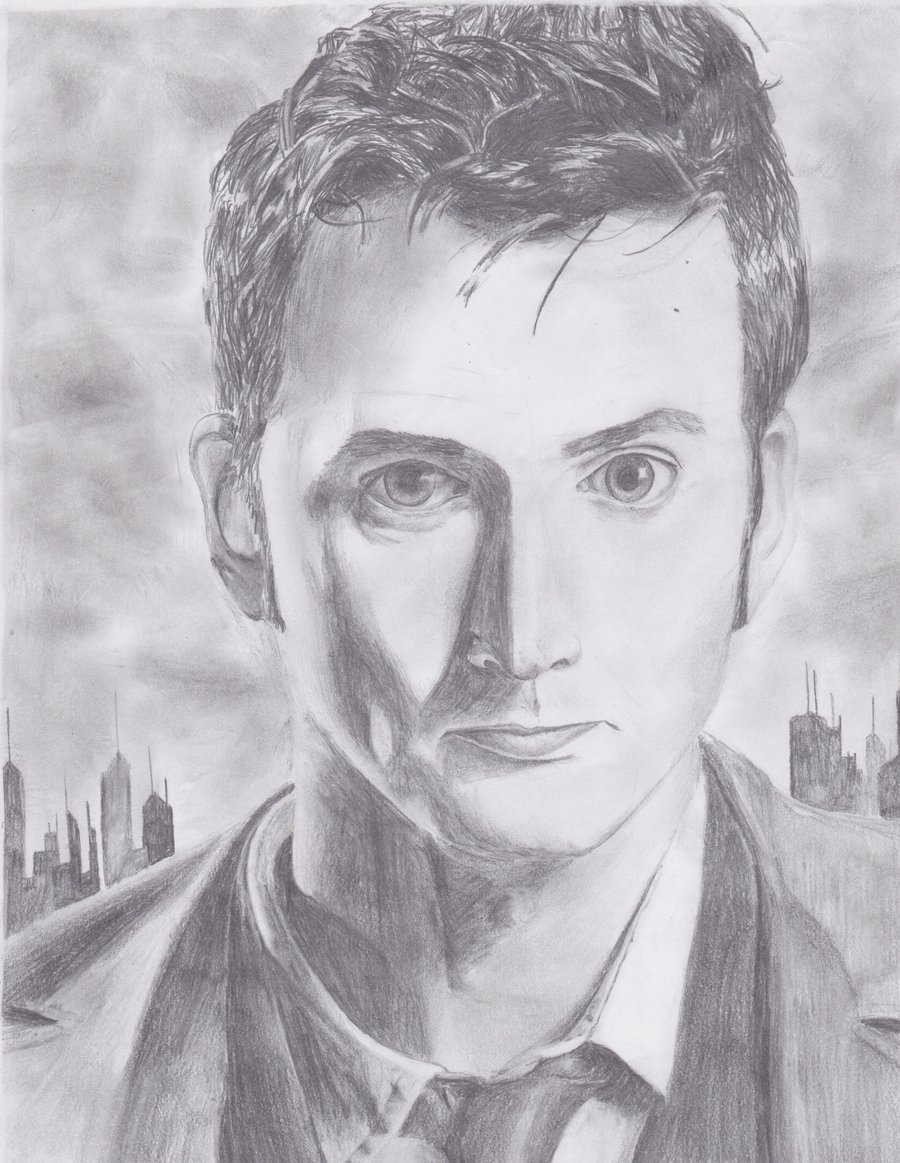 Tenth Doctor High-Quality Drawing