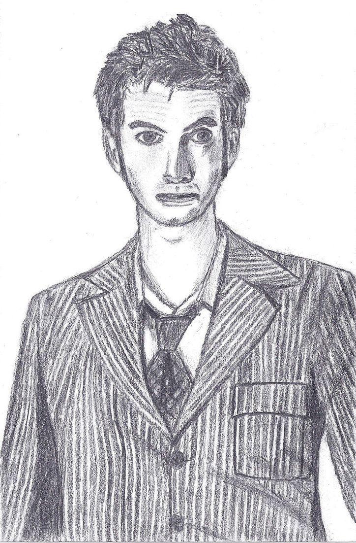 Tenth Doctor Photo Drawing