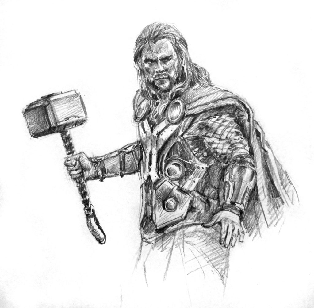 How to Draw Thors Hammer  Step by Step Easy Drawing Guides  Drawing  Howtos