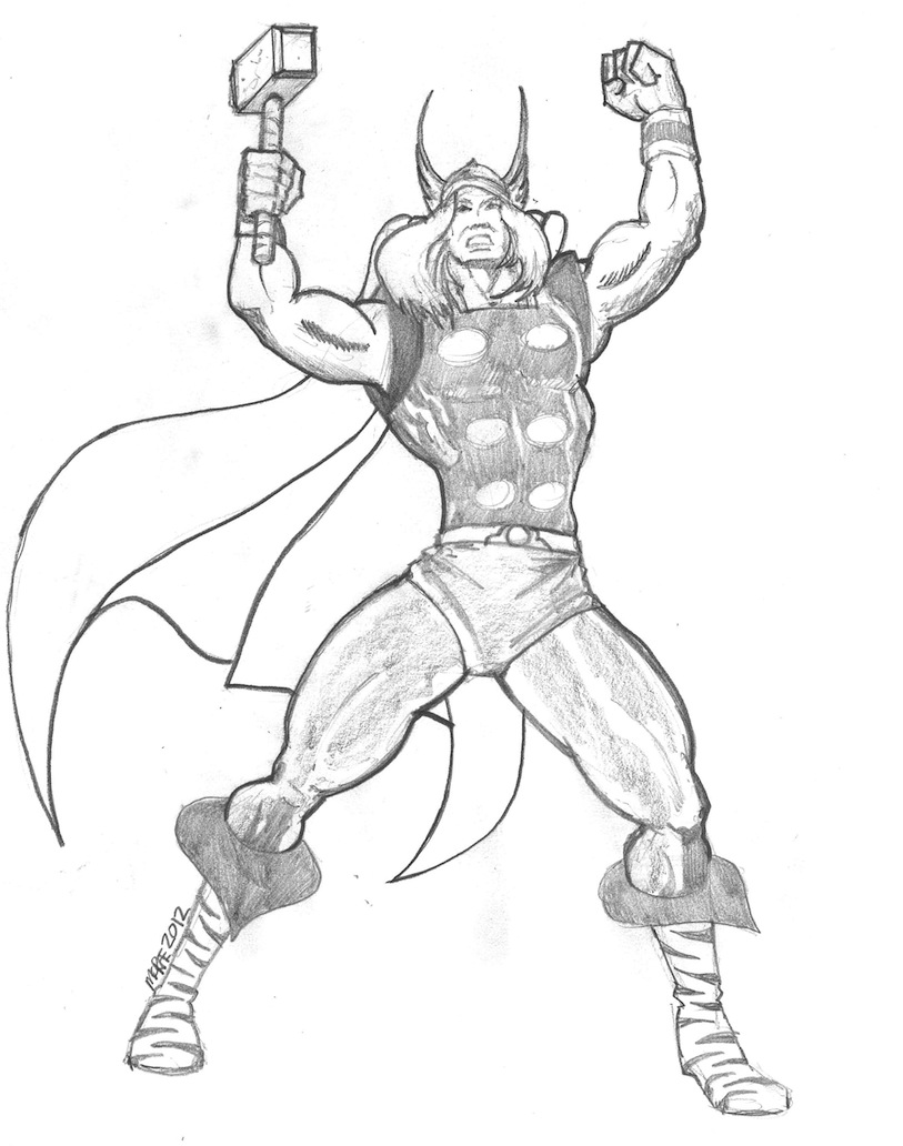 Thor Drawing Photo