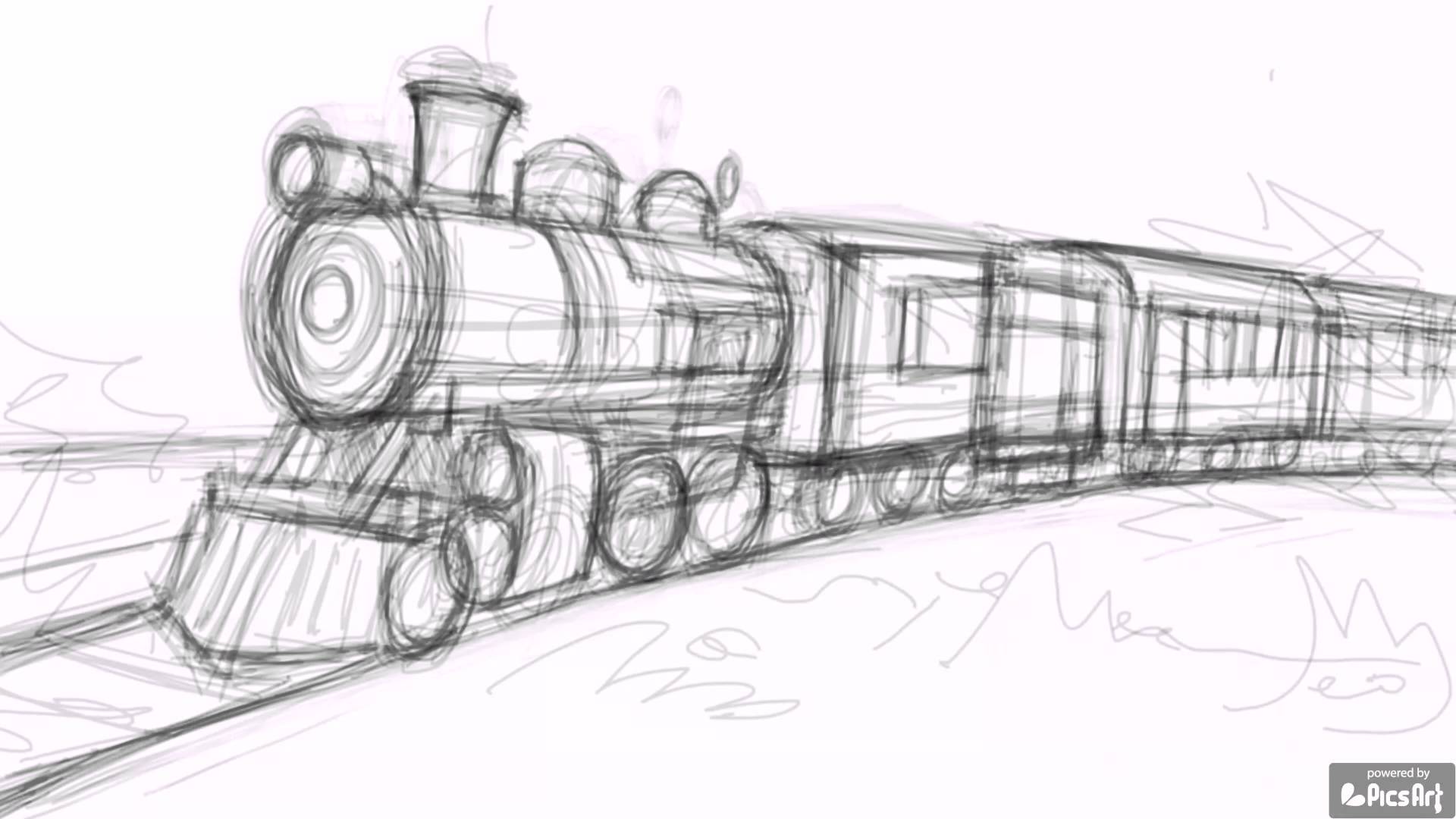 I drew the train from RDR2 in Arthur's style of drawing :  r/reddeadredemption