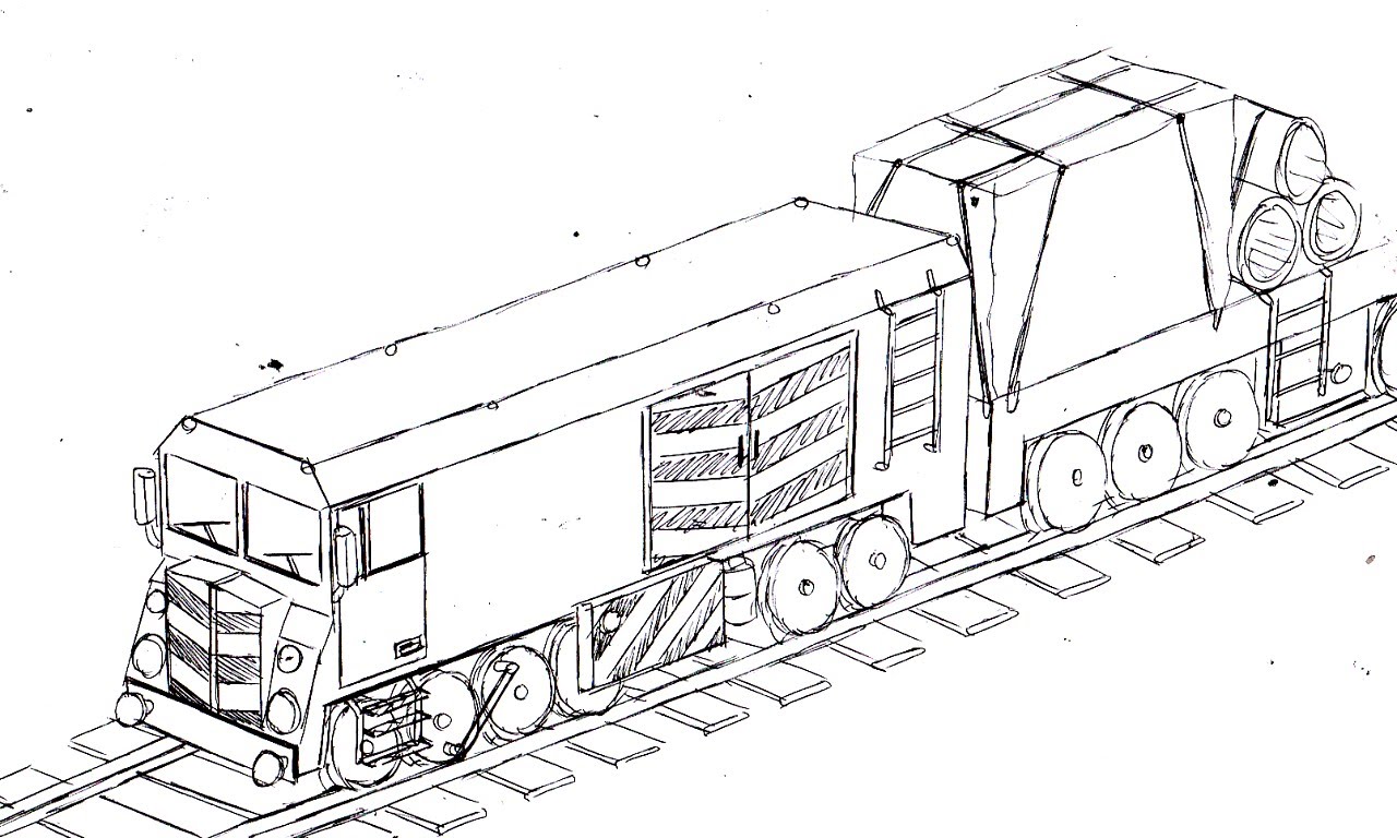 Train Drawing Image