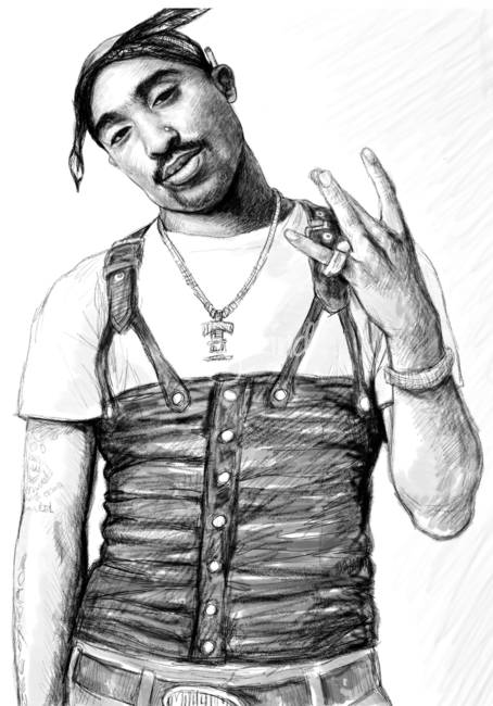 Tupac Shakur Art