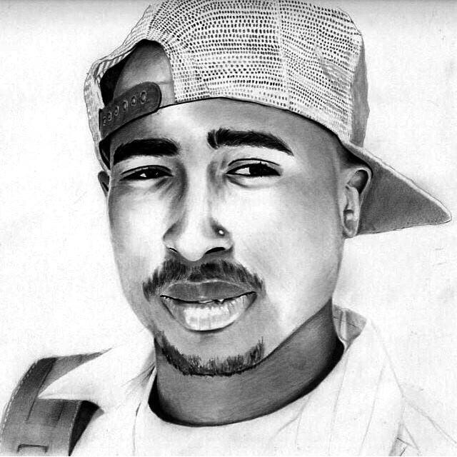 Tupac Shakur Image Drawing
