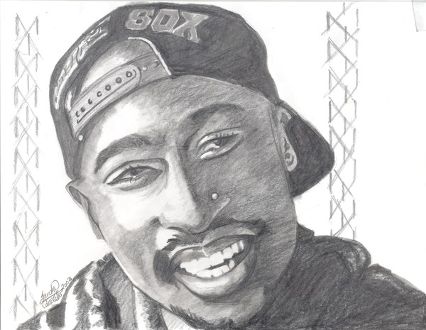 Tupac Shakur Photo Drawing