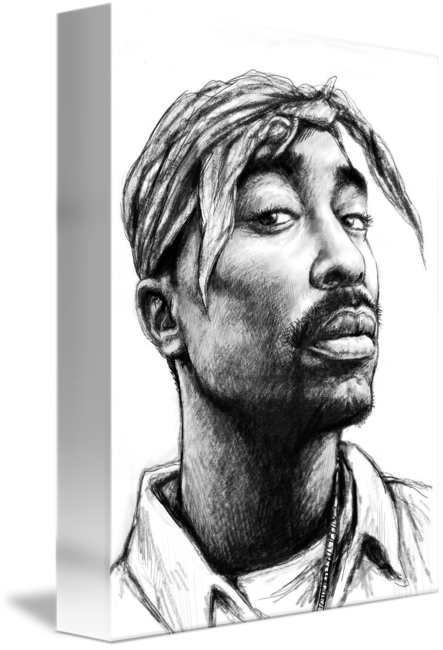 Tupac Shakur Realistic Drawing