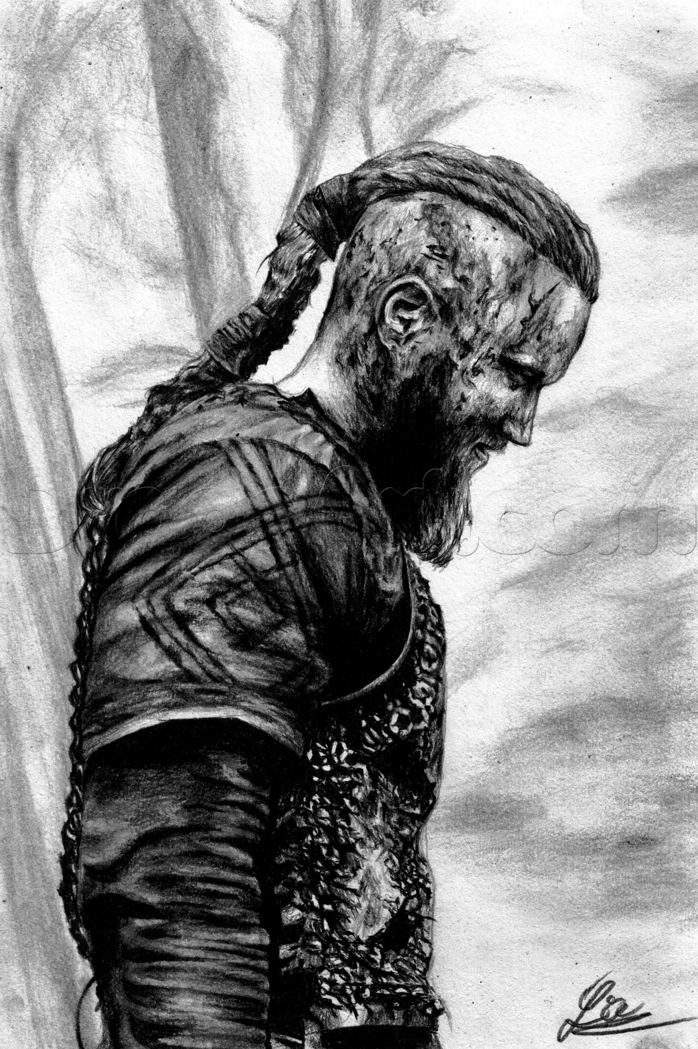 Viking Realistic Drawing