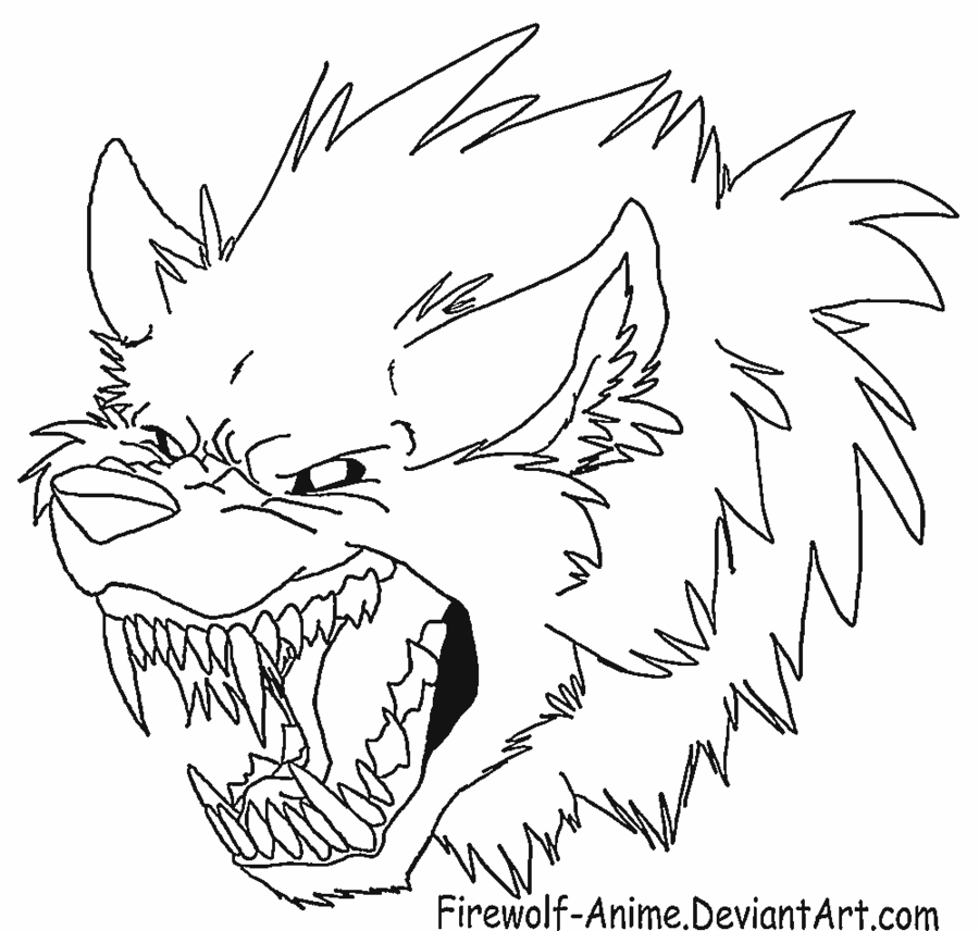 Werewolf Head Best Drawing