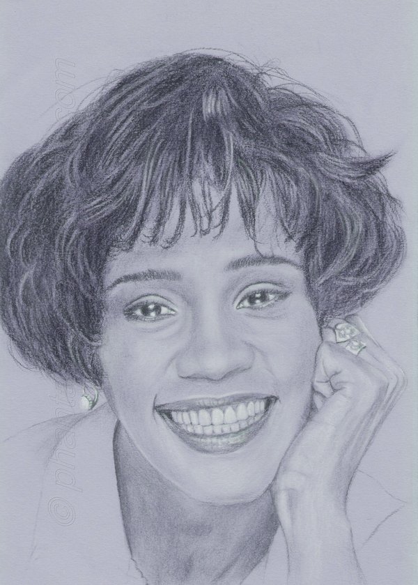 Whitney Houston Amazing Drawing