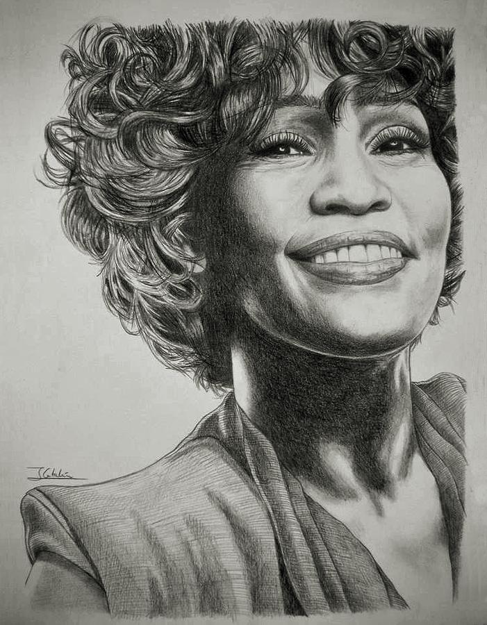 Whitney Houston Drawing Image