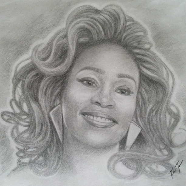 Whitney Houston Drawing