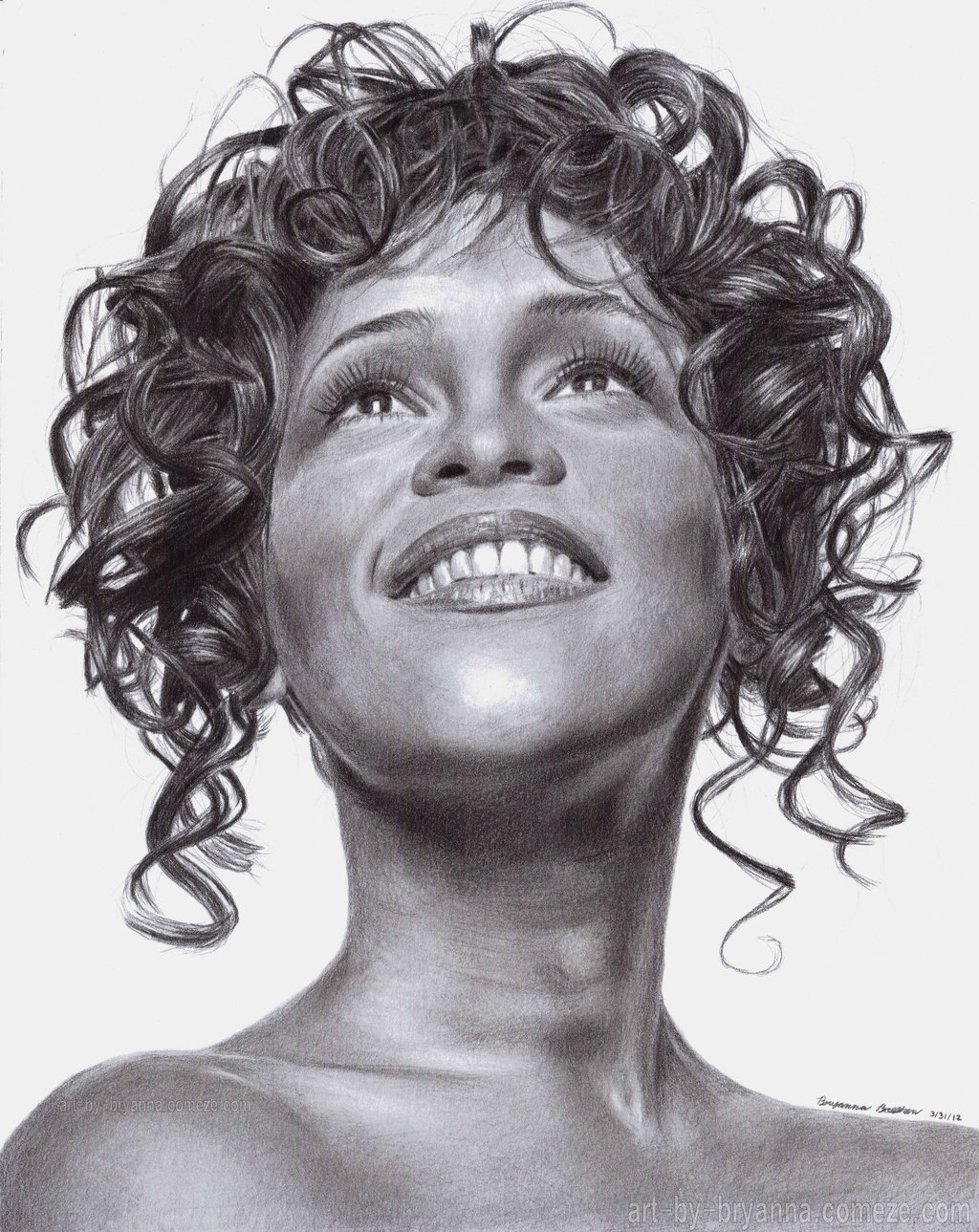 Whitney Houston High-Quality Drawing