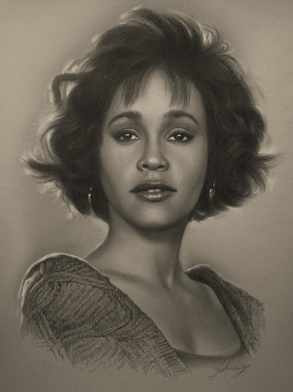Whitney Houston Pic Drawing