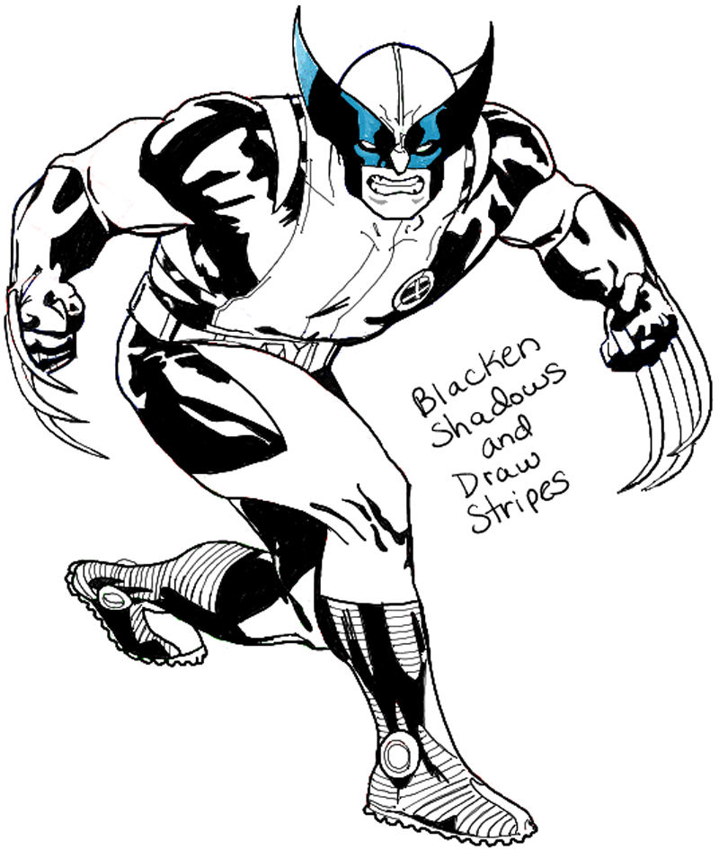 Wolverine Drawing Art