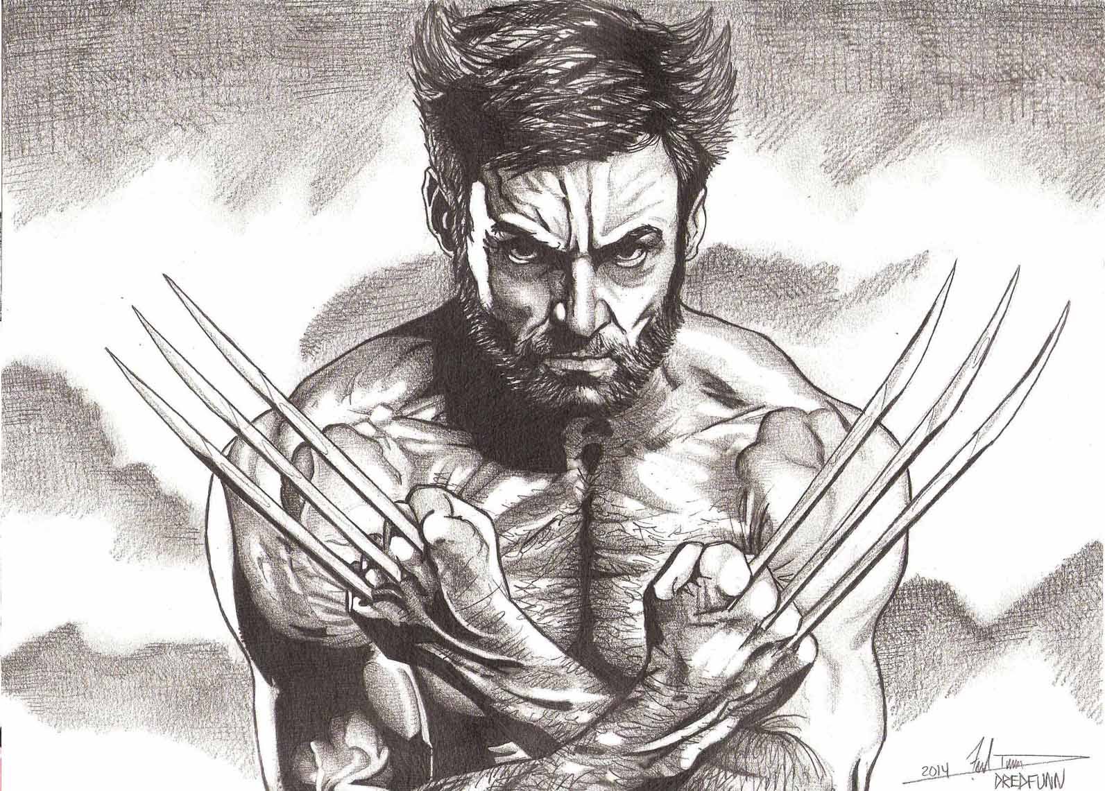 How to Draw WOLVERINE from XMEN Super Simple  Easy  Fast  Realistic  Drawing Tutorial  Barnett Gallery