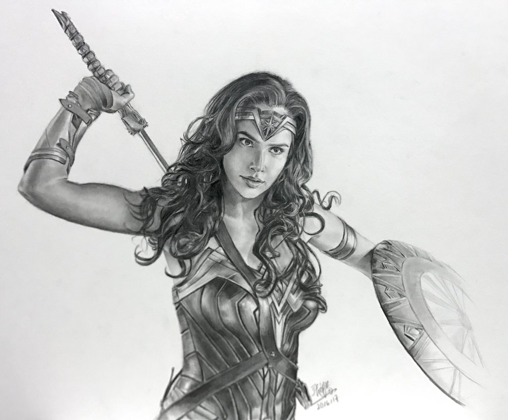 Wonder Woman Amazing Drawing