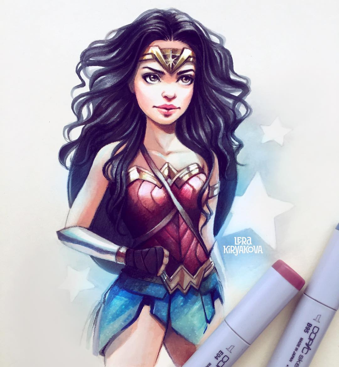 Wonder Woman Image Drawing