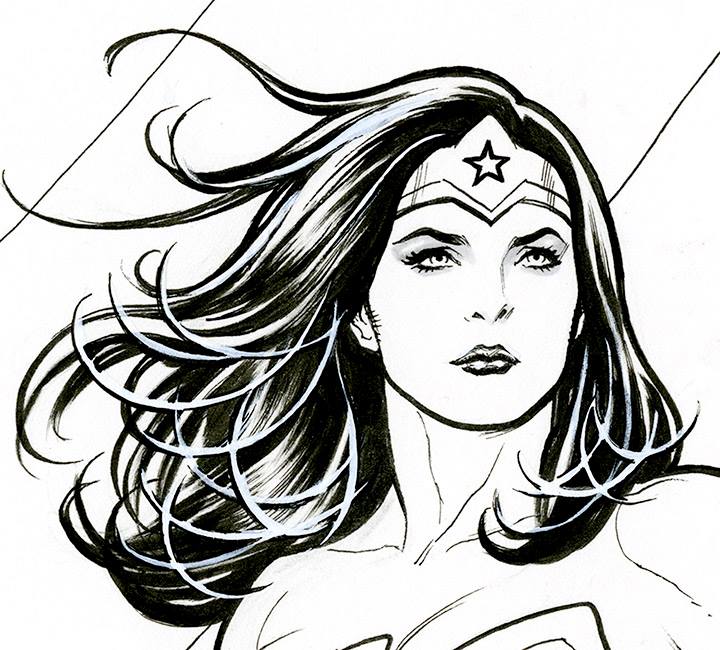 Wonder Woman Photo Drawing