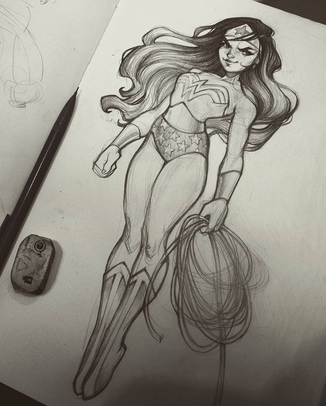 Wonder Woman Pic Drawing