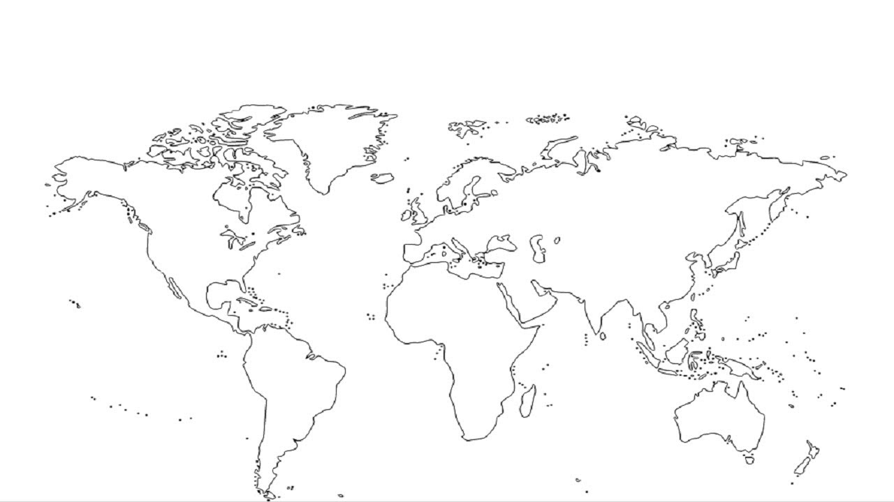 World Map Amazing Drawing