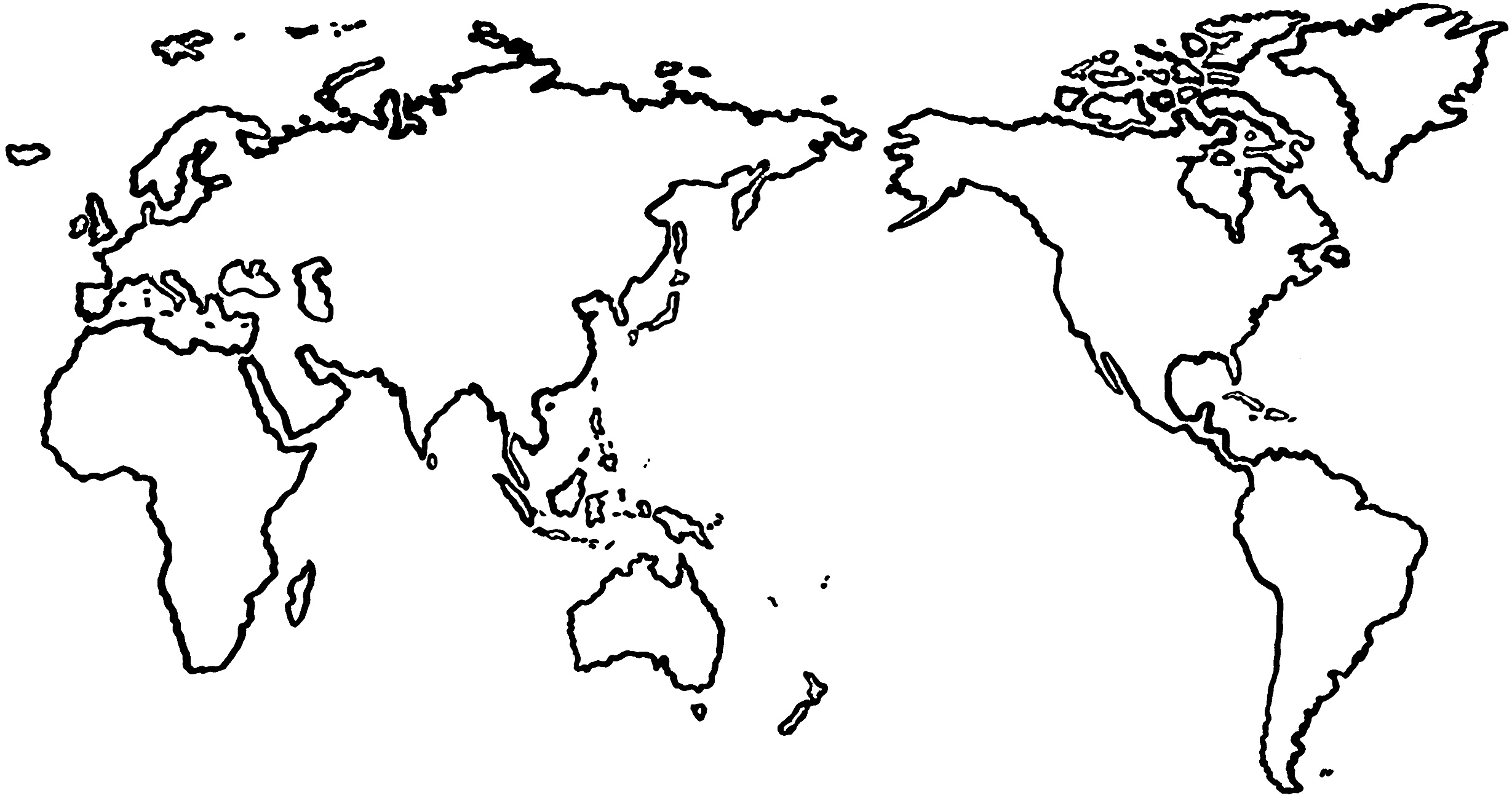 World Map Drawing