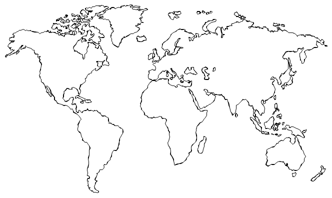 World Map Picture Drawing