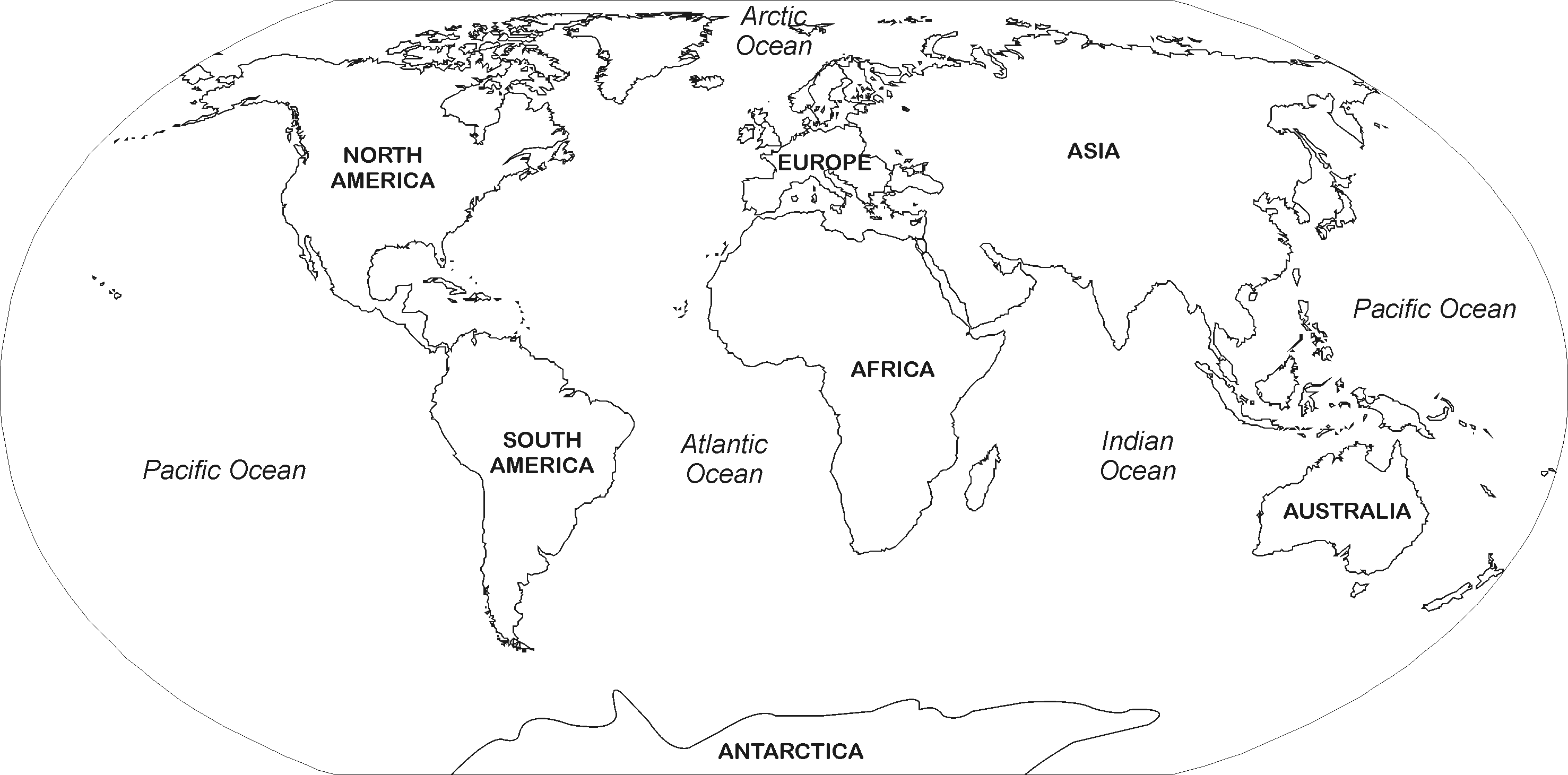 World Map Sketch