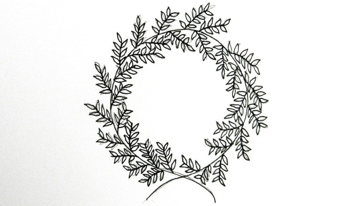 Wreath Beautiful Image Drawing