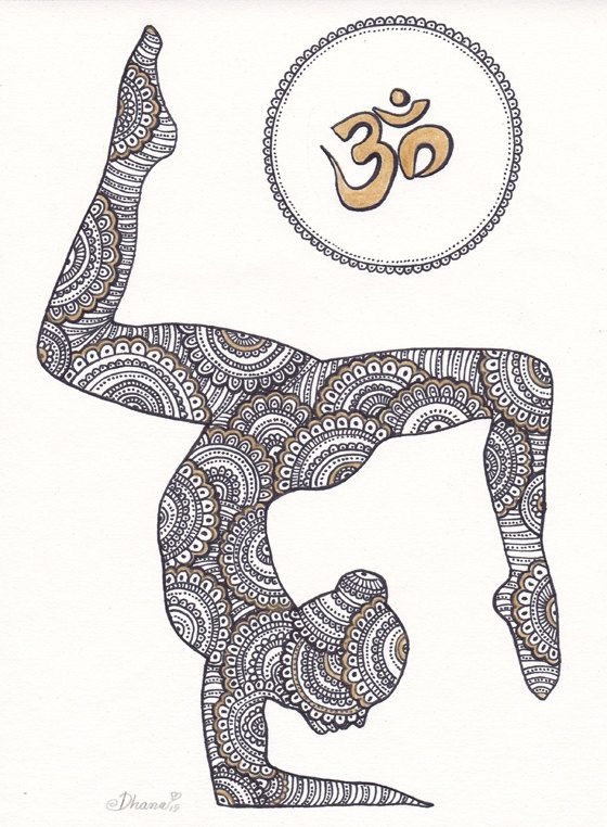 Yoga Image Drawing