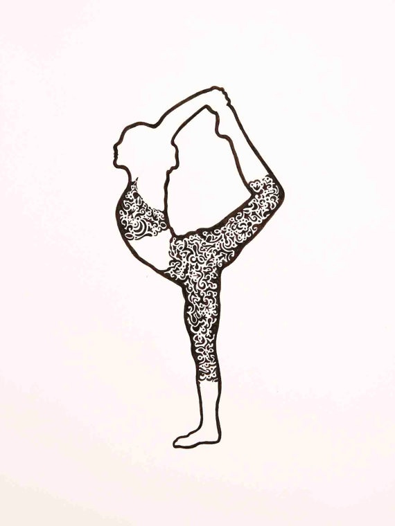 Yoga Pic Drawing